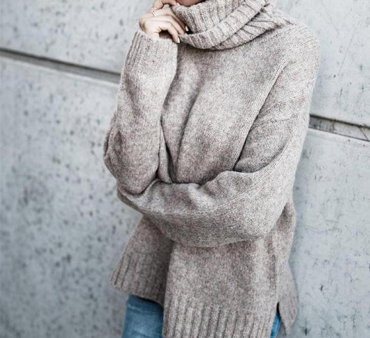 ChériCute Winter Ready Cozy Turtleneck Knit Pullover