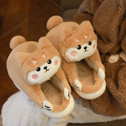 Adorable Plush Animal Slippers (Bear, Kitty, Doggo, Bunny)