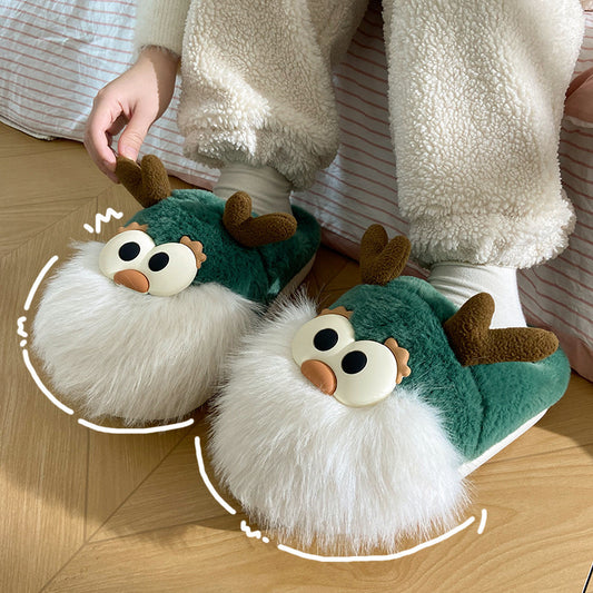 Reindeer Christmas Slippers